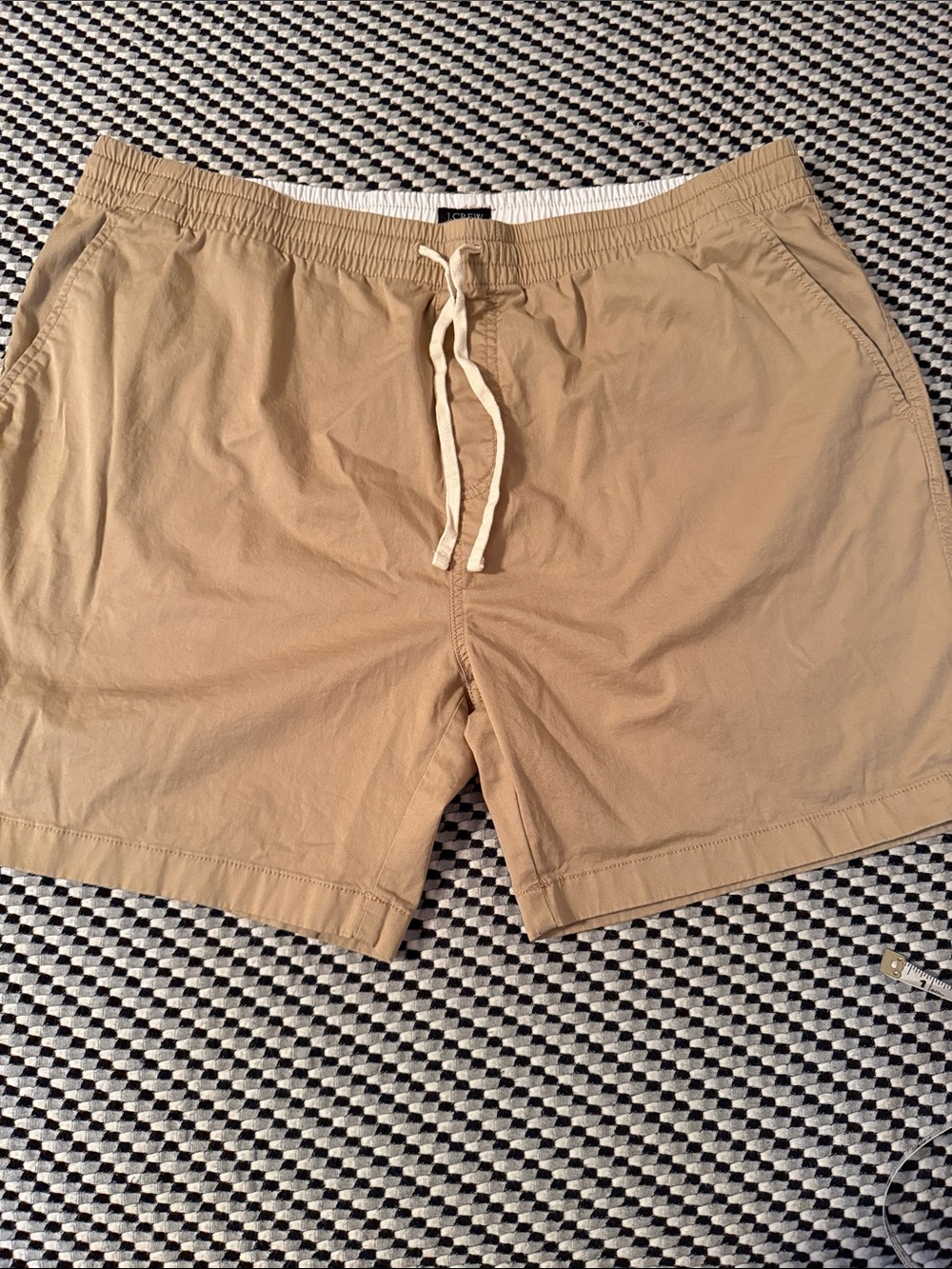 J. Crew Men's Tan Shorts/Swim trunks with Drawstring